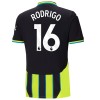 Camisola Manchester City Rodrigo 16 Homen Equipamento 2ª 24/25